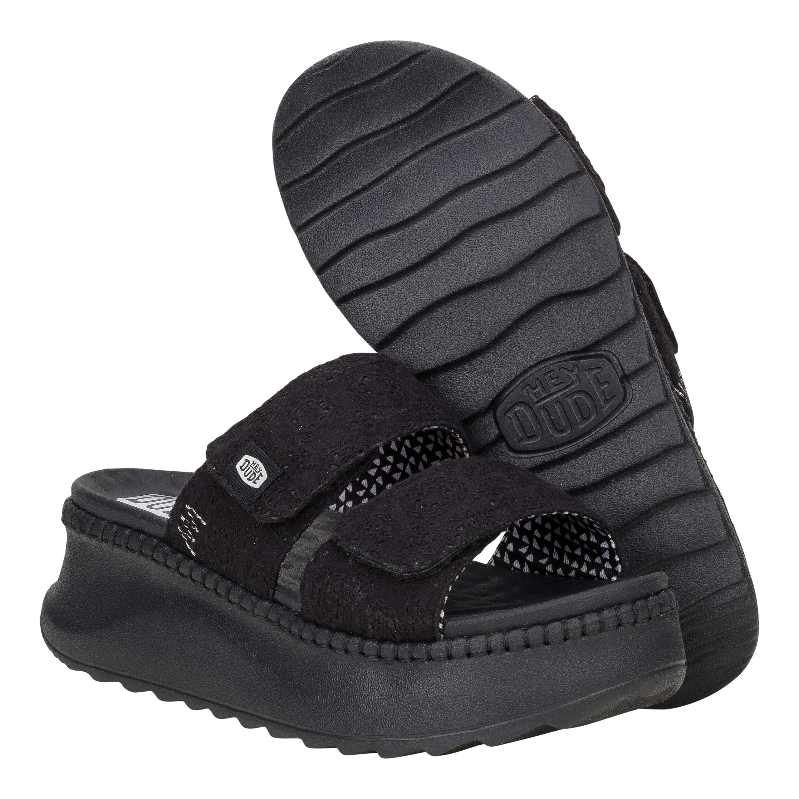 Delray Slide Eyelet - Black - Image 3