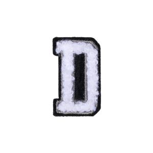 Letter D Patch - D Black/White