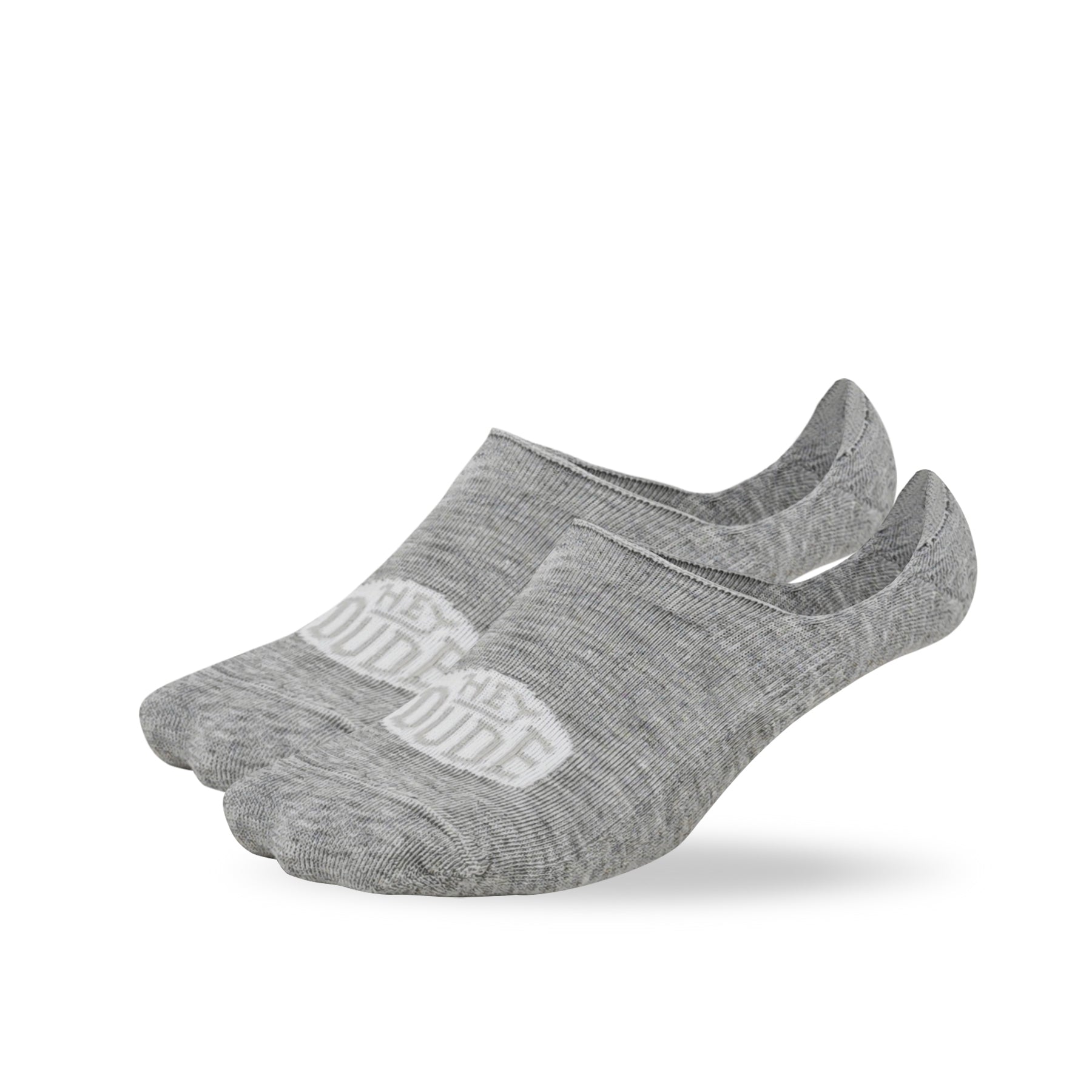 HEYDUDE No Show Sock 3 Pack - Multi Grey/White/Black - Image 4